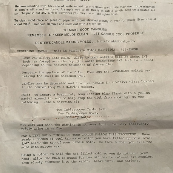 Vintage Dexter Candle Making Round Metal Mold by LeeWards. - Picture 13 of 13